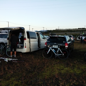 スタート前の準備中