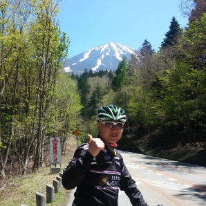 いつもの富士山と２ショット
