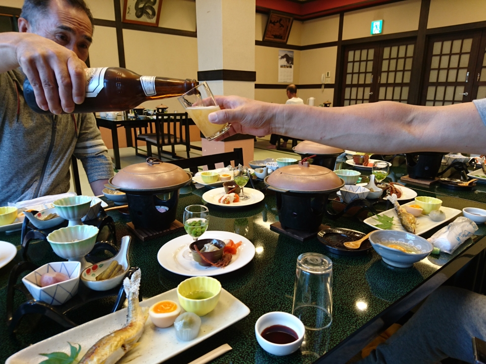 吉野荘の豪華料理