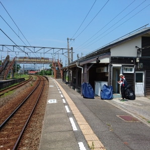 しまなみ海道最寄り駅　波止浜駅下車