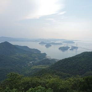 亀老山展望台からの来島海峡大橋