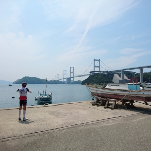 大島道の駅からの来島海峡大橋