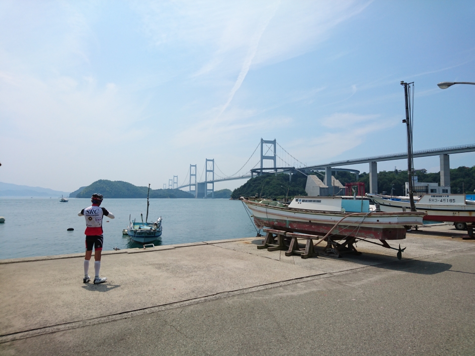 大島道の駅からの来島海峡大橋