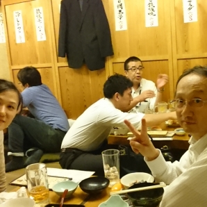 新橋での打ち上げ