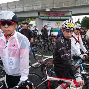 雨の中のスタート