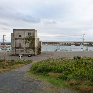 民宿からの外川漁港