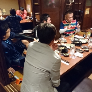 君津に帰って打上げです