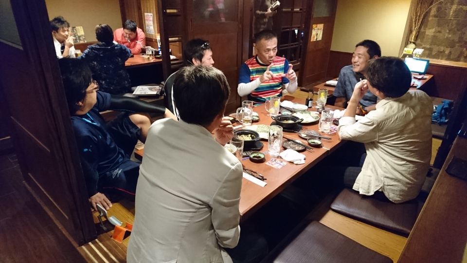 君津に帰って打上げです