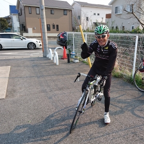 笑顔でリタイヤ