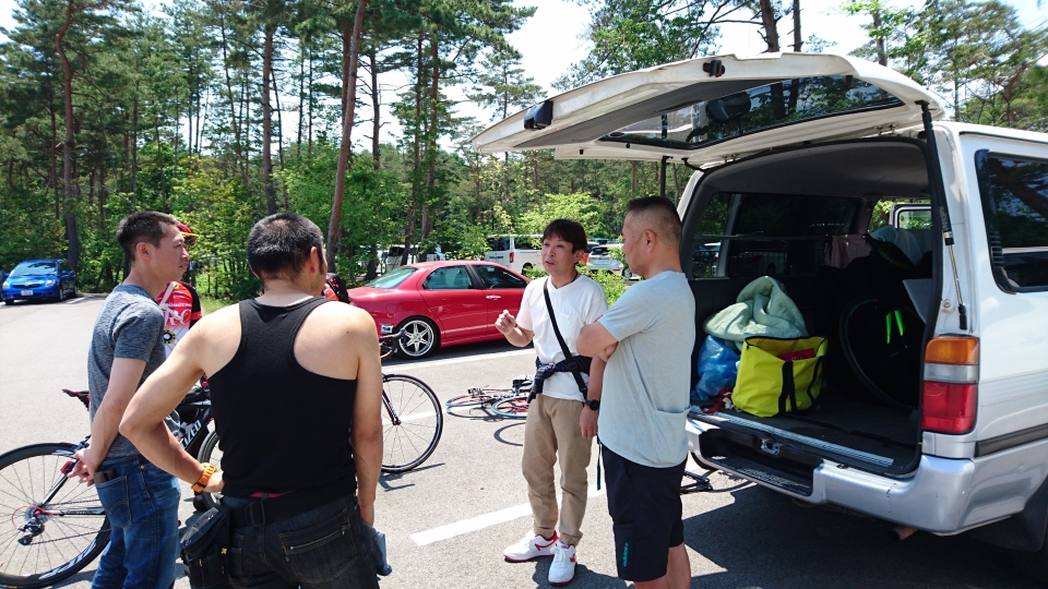 前日の富士北麓駐車場