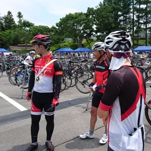 試走を終えて会場着