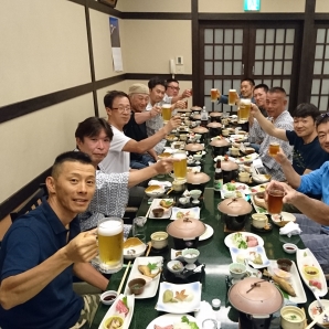 健闘を祈ってかんぱ～い！