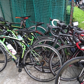 野球場でスタート待ち