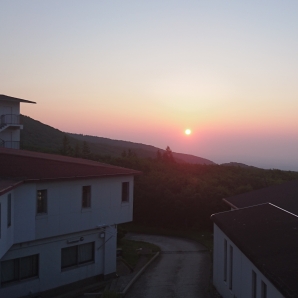 国民休暇村那須からの朝日