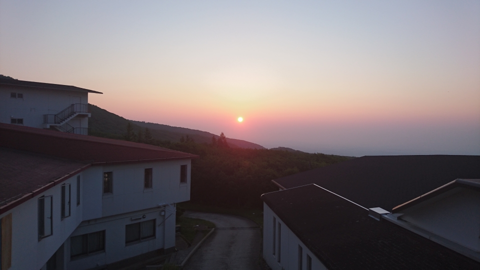 国民休暇村那須からの朝日