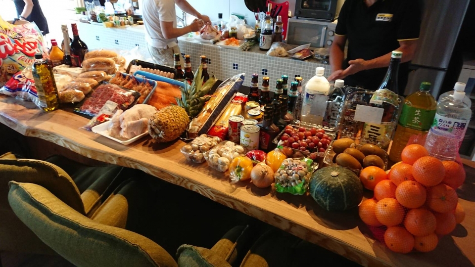 美味しそうな食材。これでもまだ半分以下です