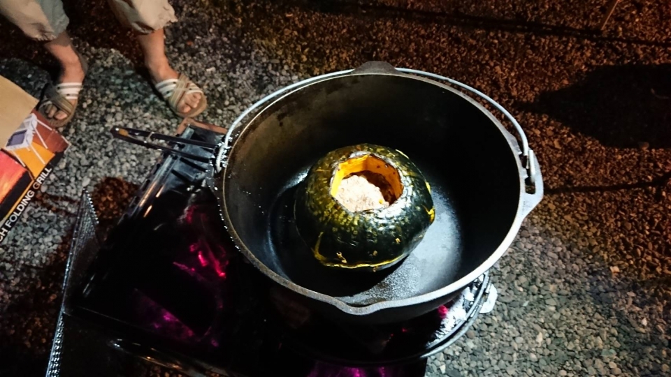 かぼちゃの肉詰め