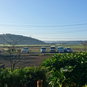 会場のまるがやつからの田園風景