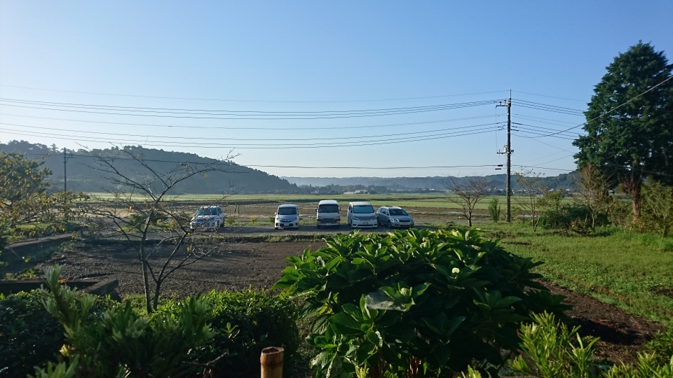 会場のまるがやつからの田園風景