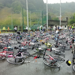 大多喜エイドは雨