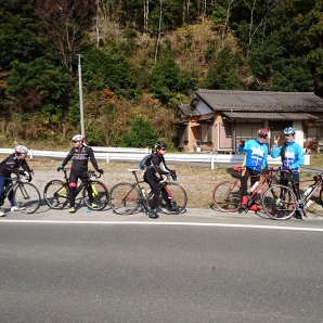 後続待ち、いい天気です