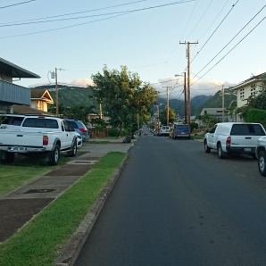 泊ったのは住宅地の中