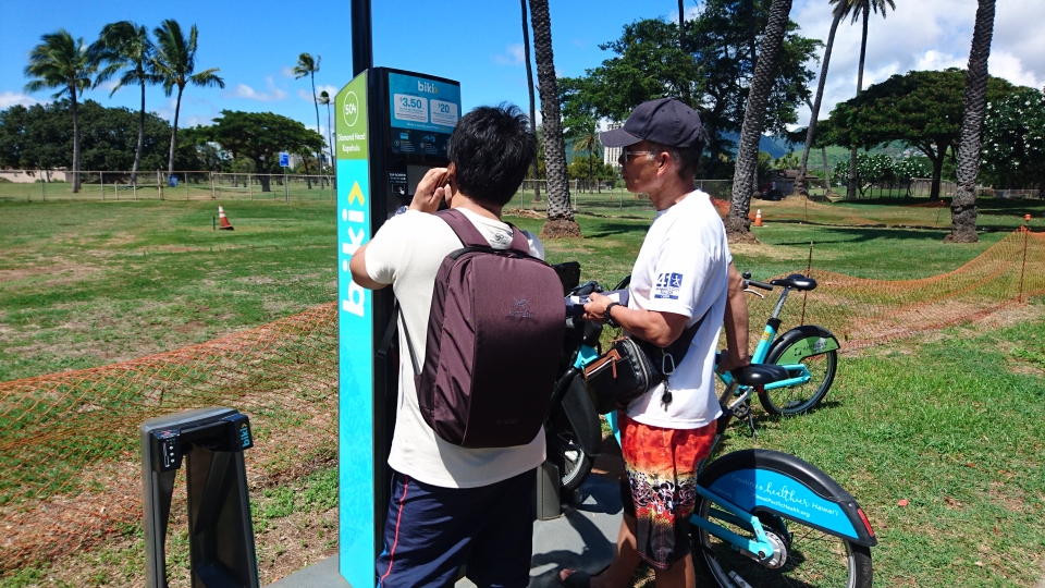 BIKIレンタル中。