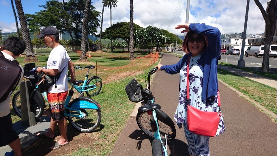 ワイキキでシェアバイク