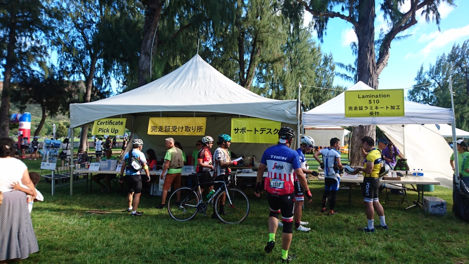 ゴール会場のカピオラニパーク