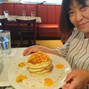 さっぱりしたパパイヤパンケーキ