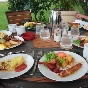 最終日、チョット贅沢にホテルのモーニングビュッフェ