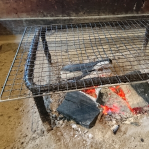 七里川温泉のいろり