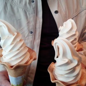 帰りに食べたピーナッツソフト