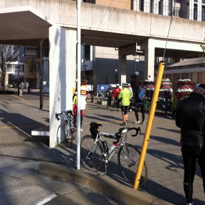 スタート前のミーティング