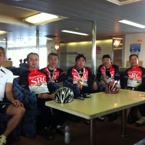 フェリー内でパチリ