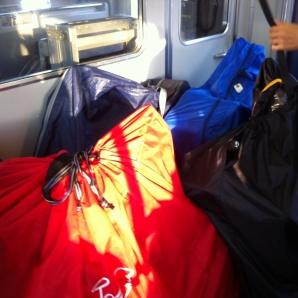 内房線車内輪行