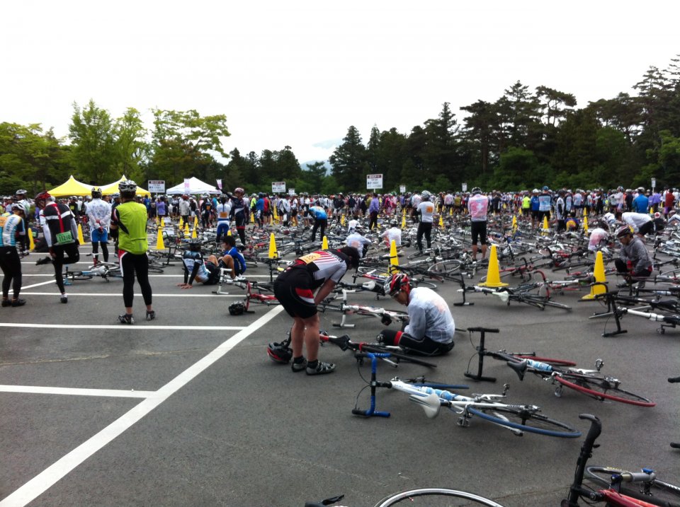 スタート会場スタート待ち