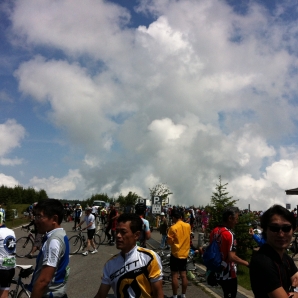 ゴール後初の青空