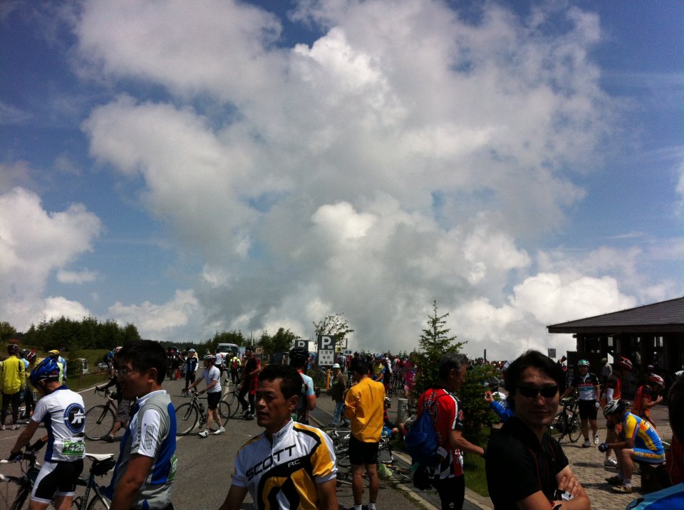 ゴール後初の青空