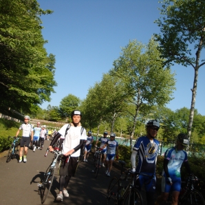 スタート地点に移動中