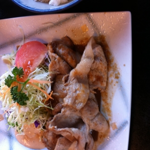 宮島　ショウガ焼き定食