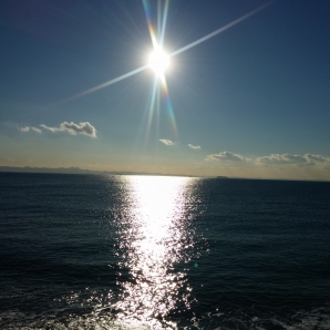 お日様が暖かい