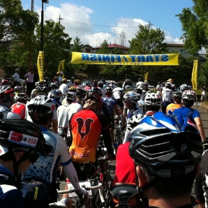 スタート前なのに暑い