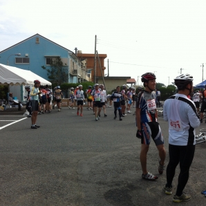 バナナと水を補給